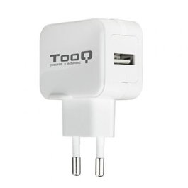 Tooq Cargador de Pared USB 5V 2.4A, 1 Puerto USB, Blanco